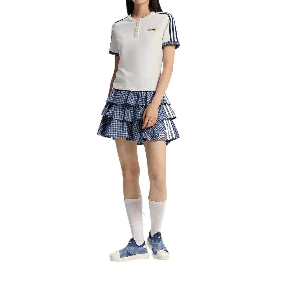 Adidas Originals Ss26 Sporty Lifestyle Plaid Simple Casual Skirt Women skirts KU9398