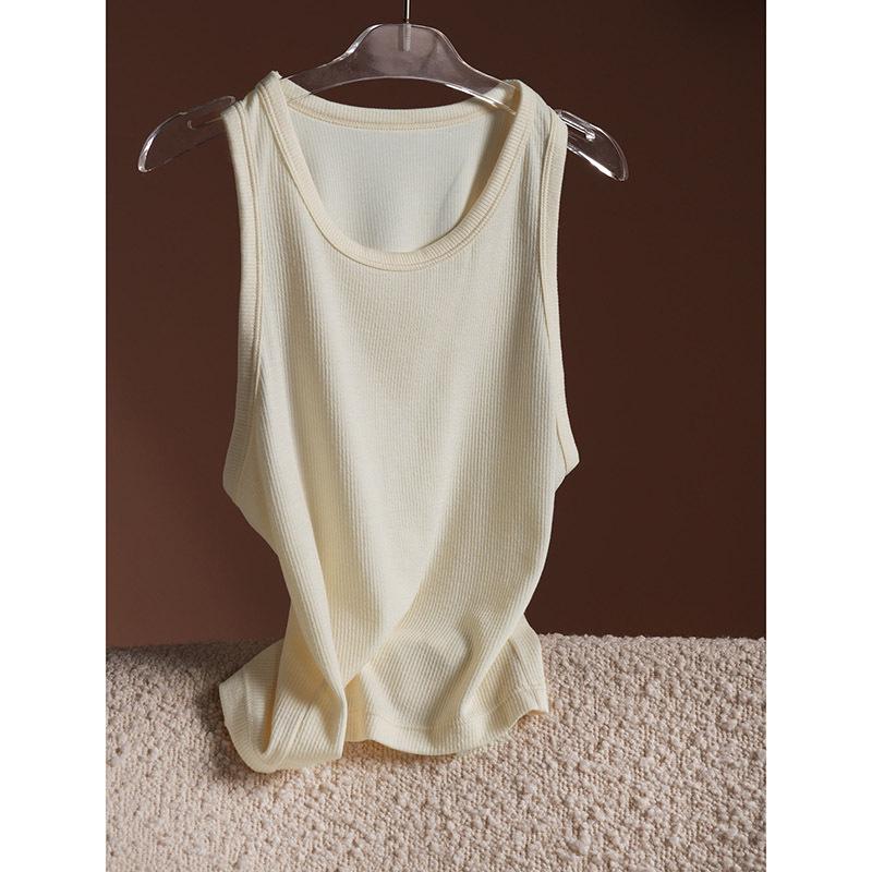 

Women s Cropped Racerback Tank - Mulberry Silk & Cotton Blend Camisole M for 45-55 kg
