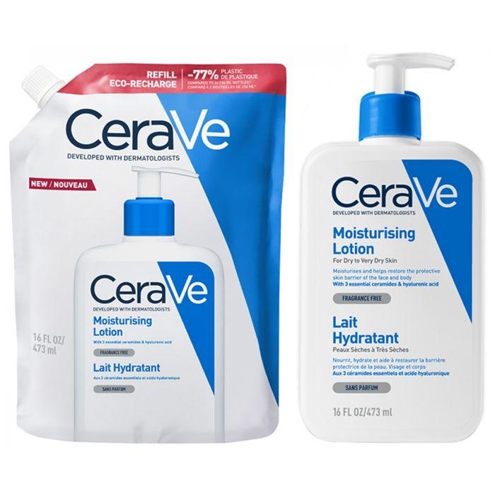 CeraVe Lait Hydratant Éco-Recharge Sans Parfum 473 ml