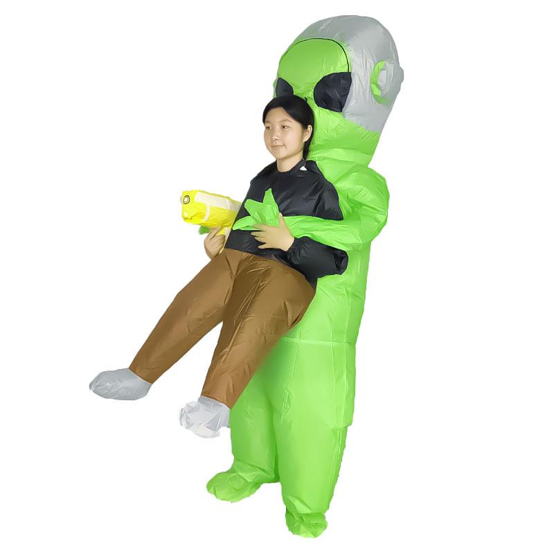 Halloween Inflatable Alien Ghost Costume: Funny Cartoon Mascot Prop