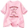 Δυσλεξικός με Tice Nits Tshirs Γυναικεία Αστείο Φίδι T Shirt Χαζό Ανόητο Meme Γραφικά T Shirts Καθημερινά Κοντομάνικα Γυναικεία Ρούχα Y2K