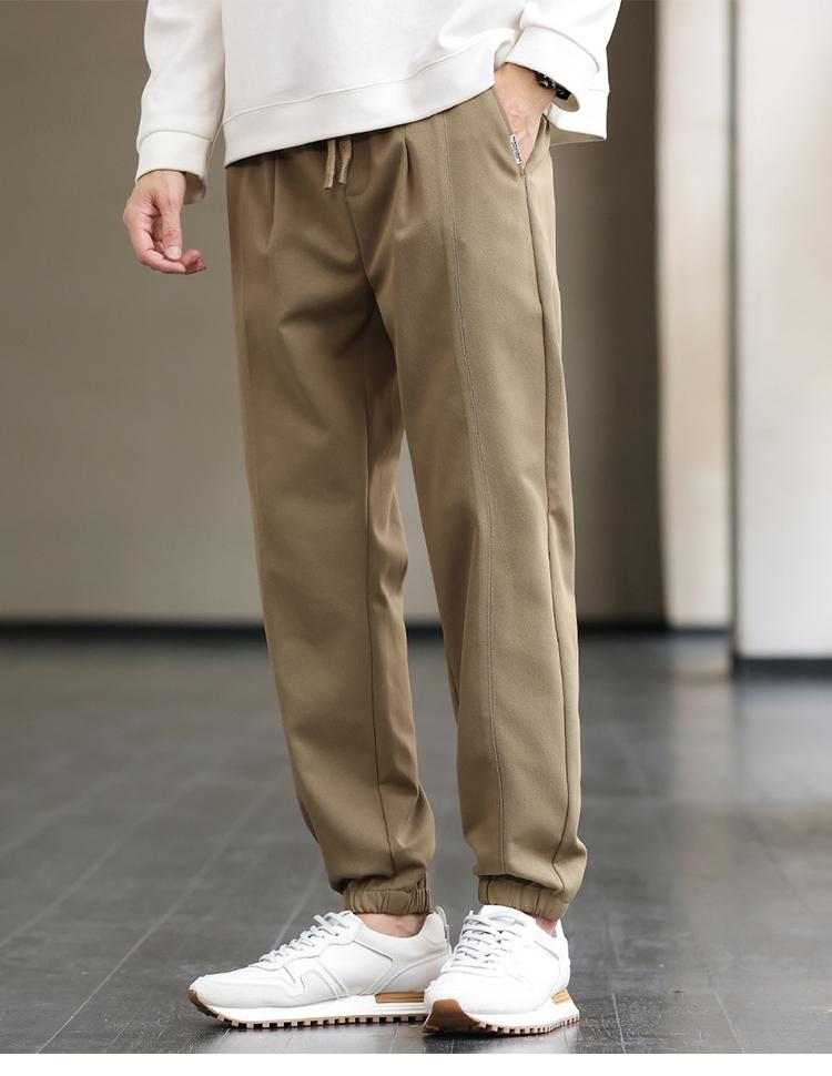 Simple and Versatile Tapered Sports Leggings, Sweatpants, Men's Casual Pants