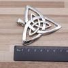 65x68mm Doppellagiges keltisches Knoten-Amulett-Anhänger für DIY-Schmuck