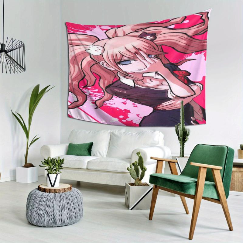 VIKAMA anime Dessin Animé Dessin Animé Décoration de Chambre Tissu Manmi Dortoir Mur de Fond pour Diffusion en Direct Tissu