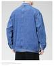 Men's Functional Embroidered Denim Jacket - Autumn/Winter Loose Fit, Japanese Trend, Plus Size Outerwear