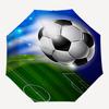Soccer Automatic Folding Umbrella 8 Ribs Lightweight Design, Durable Iron Frame, Compact and Portable, Ideal Birthday or Christmas Gift, B