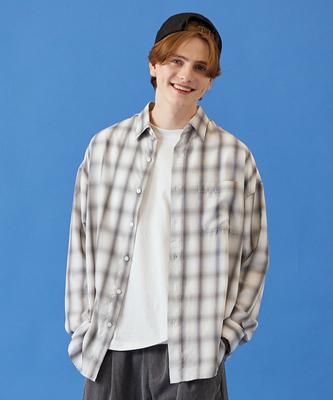 W STANDARD Oversized Check Shirt [3 Colors]