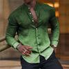 2025 New Autumn and Winter Fashionable and Versatile Casual Long-sleeved Stand-collar Shirt