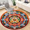 1pc Mandala Art Chair Carpet for Office Non-Slip, Machine Washable Rug for Office - Holiday DecorMachine Made yy251029009