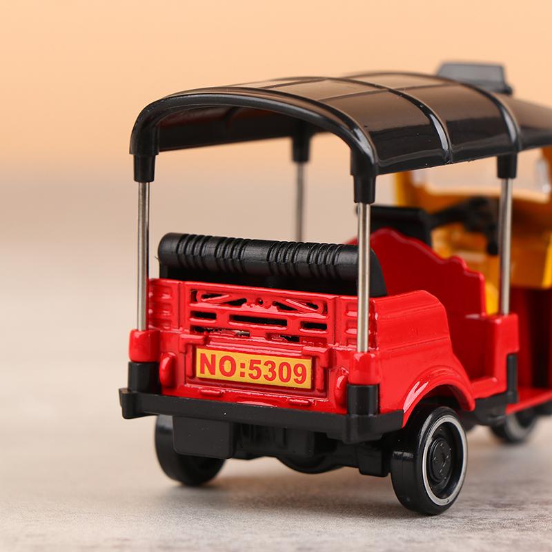 Legierung Dreirad Retro Simulation Modell Dreirädrigen Motorrad Spielzeug Druckguss Auto