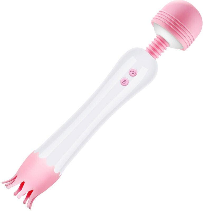 New Double-headed Vibrating AV Stick Device Female Masturbation Device G-spot Vaginal Licking Vibrator Clitoral Stimulation Massager Sex Toys