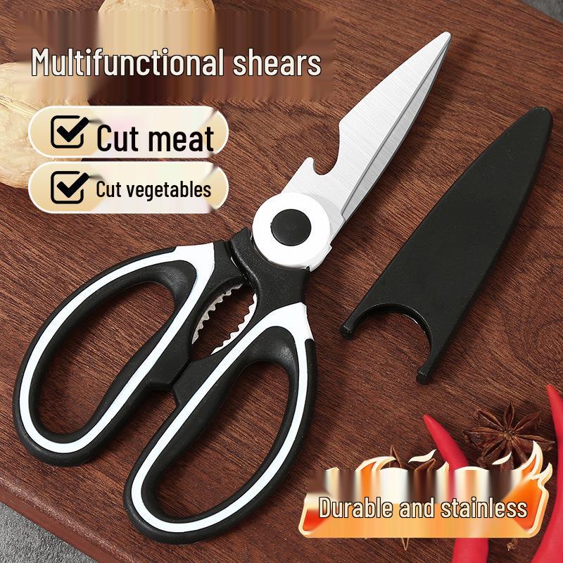 Heavy-Duty Multifunctional Kitchen Scissors for Cutting Vegetables, Fish, Chicken Bones, and Barbecue