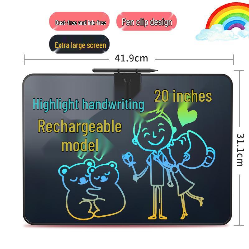 16" Rechargeable Erasable LCD Writing Tablet for Children and Toddlers