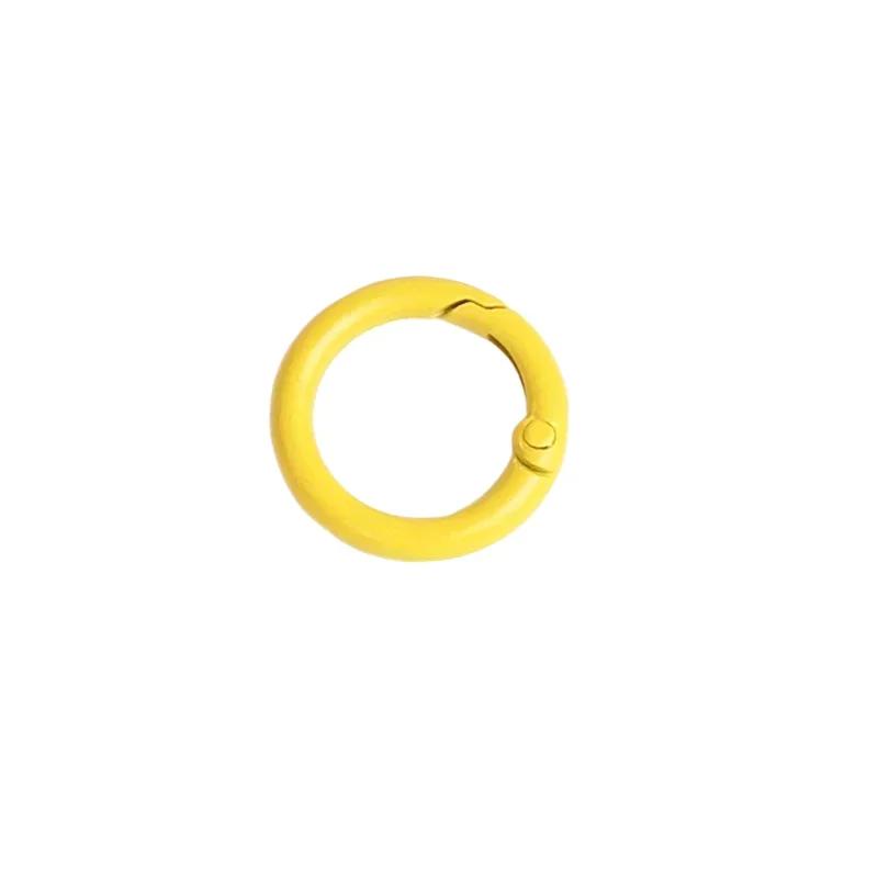 5-10pcs 9 Colors Metal O Rings Spring Clasp Openable Round Carabiner Keychain Clips Hook Dog Chain DIY Jewelry Buckles Connector