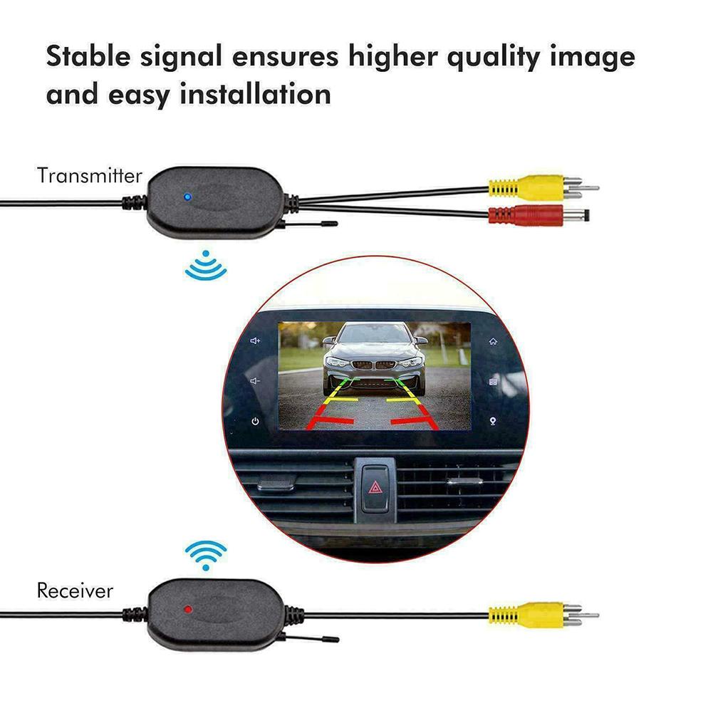 12V 1x Wireless Receiver 2414MHz/2432MHz 2450MHz/2468MHz 38dB For Camera For Car Monitor For Cars For DVD Player