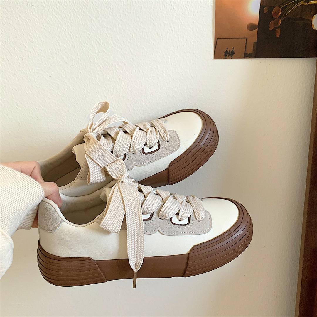 

Fashion 2024 New Women s Vulcanize Shoes Retro Korean Style All-match Platform Casual Comfortable Sneakers Fashion Spring Autumn 40