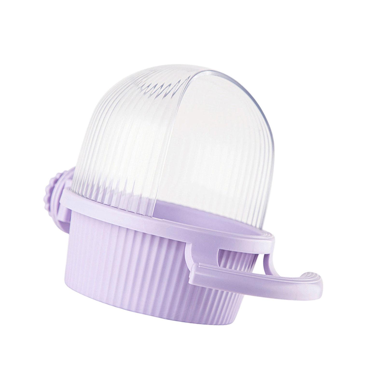 

Диспенсер для корму для папуг великої місткості, підвісна годівниця для птахів, контейнер для корму з жердинкою для хвилястих папужок та корел фіолетовий