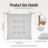 Square Tufted Chair Cushion Polyester Seat Pad Dining Chair Mat Comfort Backrest Pillow Home Office Computer Chair Accessories