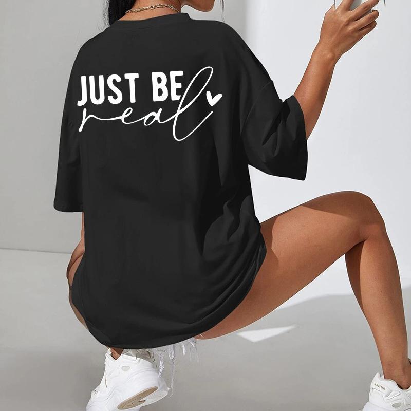 You Don't Have To Be Perfect Print Women T-shirts Summer Fashion Graphic Ladies Short Sleeves Crew Neck Oversized T Shirt