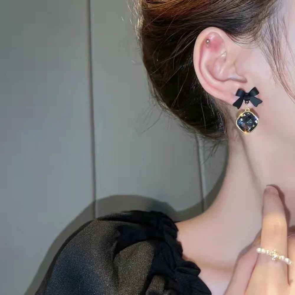 Cute Bow Earrings Set European American Fashion Jewelry for Women Party Banquet Carnival Festival Travel Daily Wear Gift