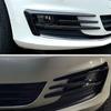 Front Bumper Fog Light Grilles Grill For VW Volkswagen Golf 7 MK7 GTI 2014 2015 2016 2017 Fog Lamp Eyebrow Wind Kinfe Cover Trim