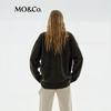 MO&Co. NOIR Series Distressed V-Neck Cardigan