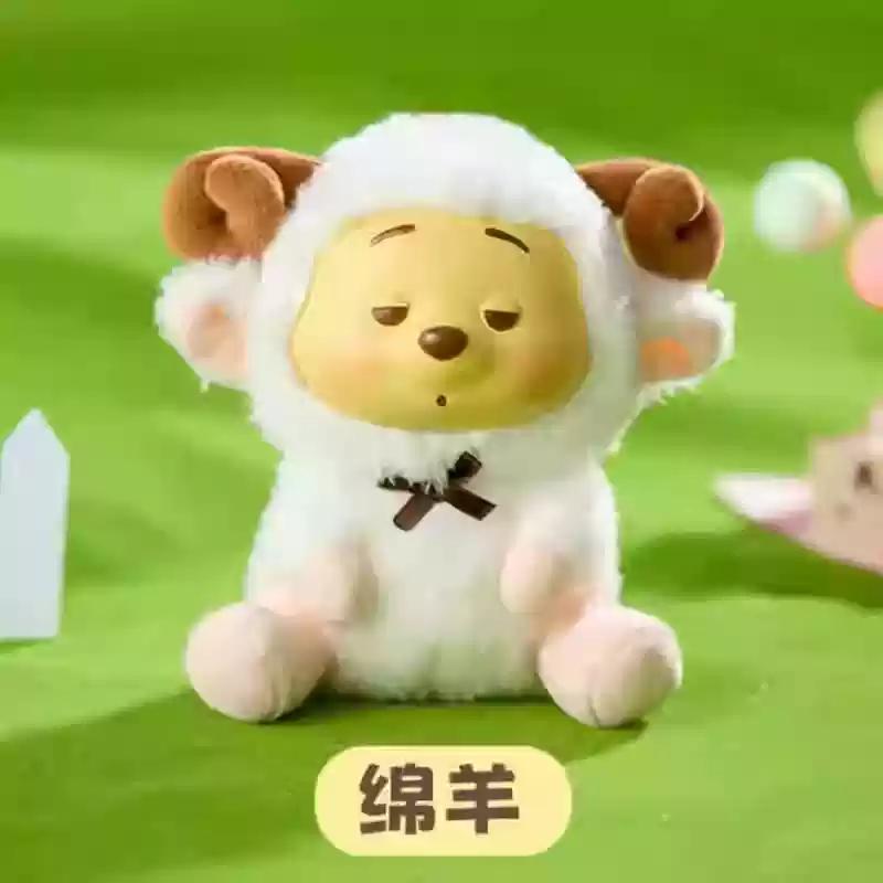 MINISO Disney Pooh Bear Pendant Blind Box Series Naughty Party Vinyl Children'S Toy Cute Model Birthday Gift Ornament Collect