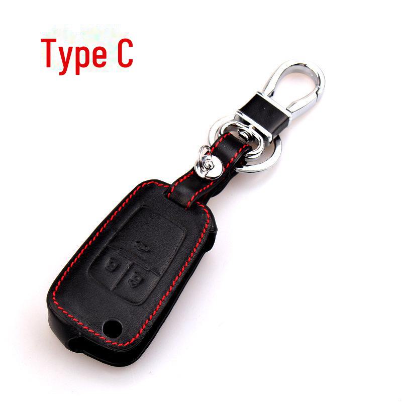 

Кожаный чехол для ключей Chevrolet Cruze, Aveo, Malibu - держатель для ключей с 2, 3, 4 кнопками
