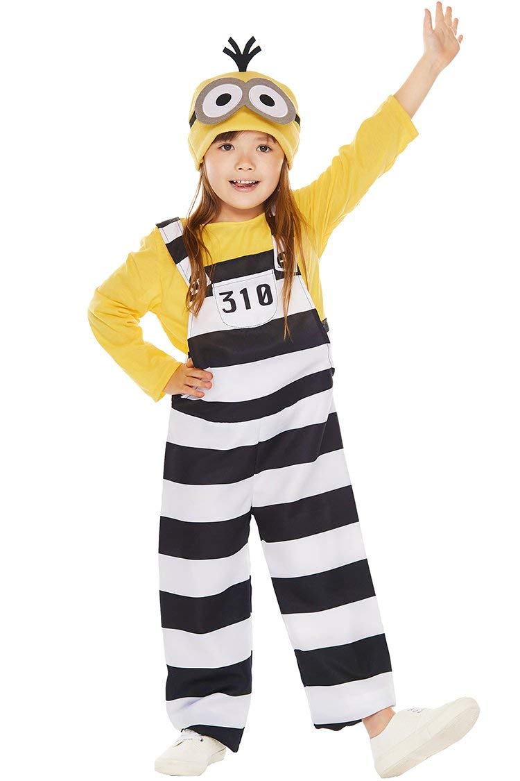 

Prisoner Minion Kids Costume Unisex Suitable Height 100cm-120cm