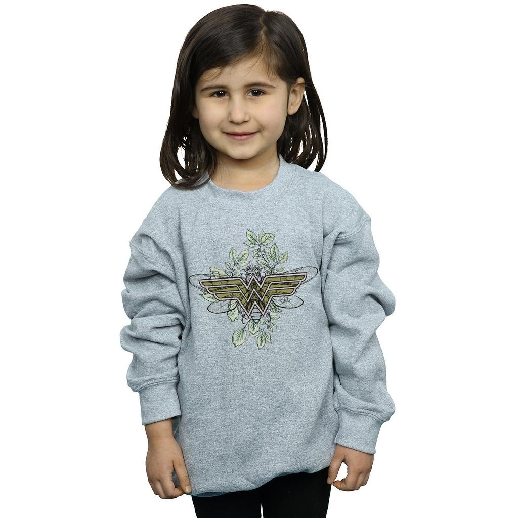DC Comics Girls Wonder Woman Butterfly Logo Sweatshirt