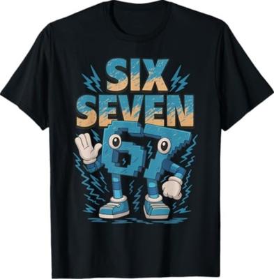 Meme 67 Sechs Sieben 6 7 Italienisches Gehirnfäule T-Shirt Unisex T-Shirt