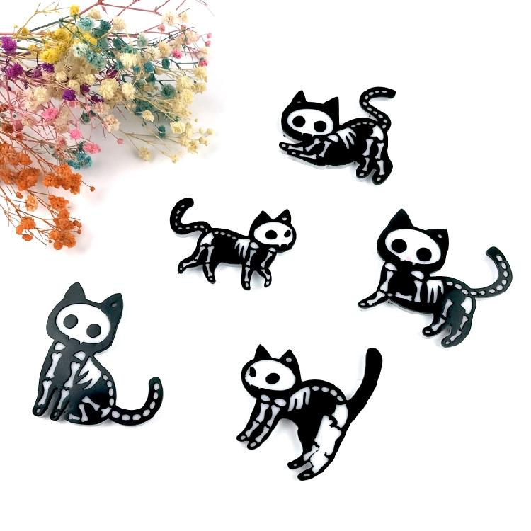 1Pc/5Pcs Shiny Five Syles Kitten Keychain Silicone Molds for Valentine Gift
