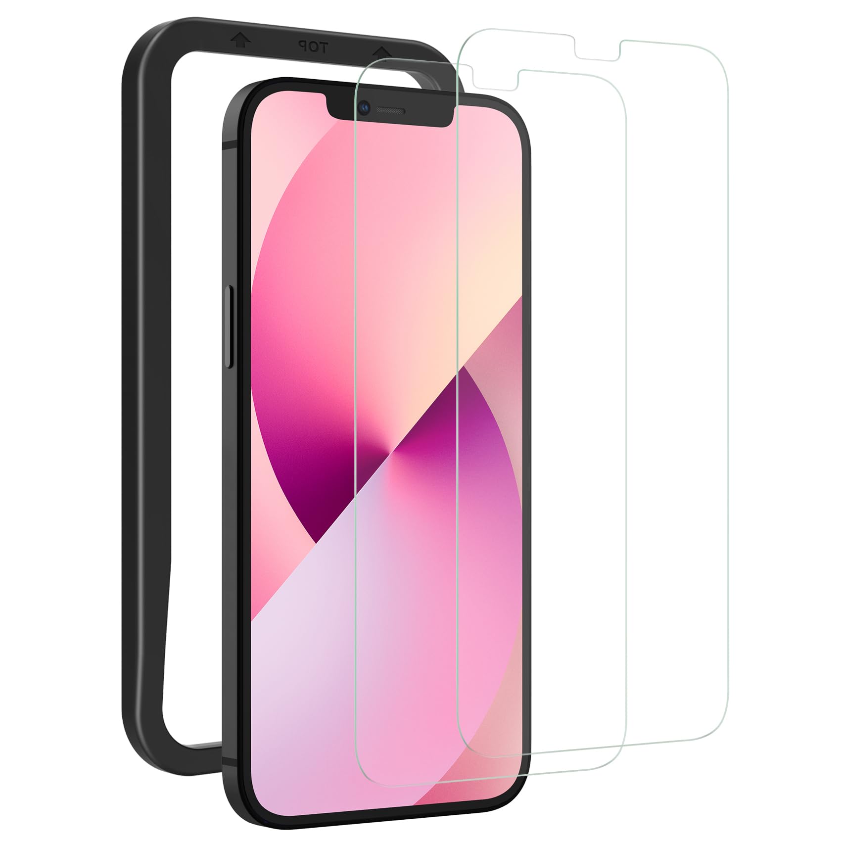 

NIMASO Glass Film for iPhone 13 miniiPhone 12 mini Tempered Glass Protective Film Compatible with iPhone 13 miniiPhone 12 mini Compatible with guide