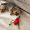 Engaging Sound Toys for Indoor Play Squeaky Cotton Rope Dog Chew Toy Aggressive Chewers, Vegetable Shaped Puppy Teething Pet Boredom Relief
