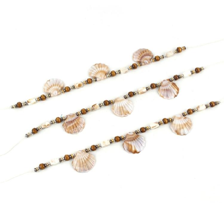 Panama Hat Band Fedoras Sun Hat Rope Belt Hat Decorative Band with Sea Shell