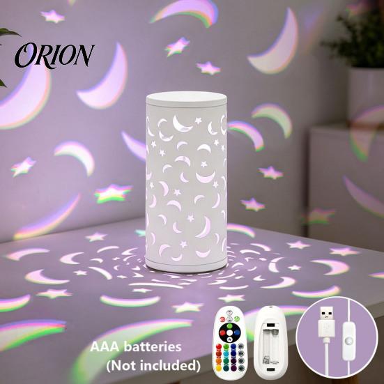 LED Night Light USB Butterfly Projector Lamp, RGB 16 Colors Decorative Lamp with Remote Home Decor Lighting Control, Hollow-out for Bedroom