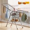 Foldable Wing-Shaped Clothes Drying Rack for Indoor/Outdoor Use