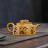 270ml Chinese Yixing Purple Clay Teapot Tradition Hand-carved Lotus Leaf Tea Pot Handmade Beauty Zisha Kettle Teaware Gifts