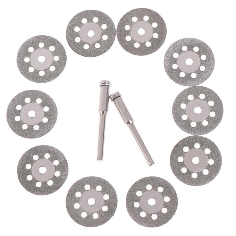 10Pcs Diamond Cutting Wheel Saw Blades Cut Off Discs Set For Rotary Tool