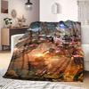 Unicorn Gundam Destroy Flannel Blanket Warm,Comfortable,Suitable for Bedrooms,Sofas,Beds,Chairs,Picnics,Travel