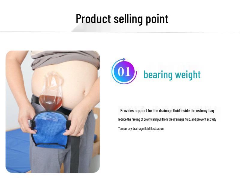 Breathable Mesh Ostomy Pouch Protector with Waist Belt