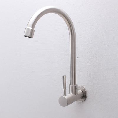 Stainless Steel Water Faucet Wall Mounting Water Tap for Basin Sink and Kitchen Faucet