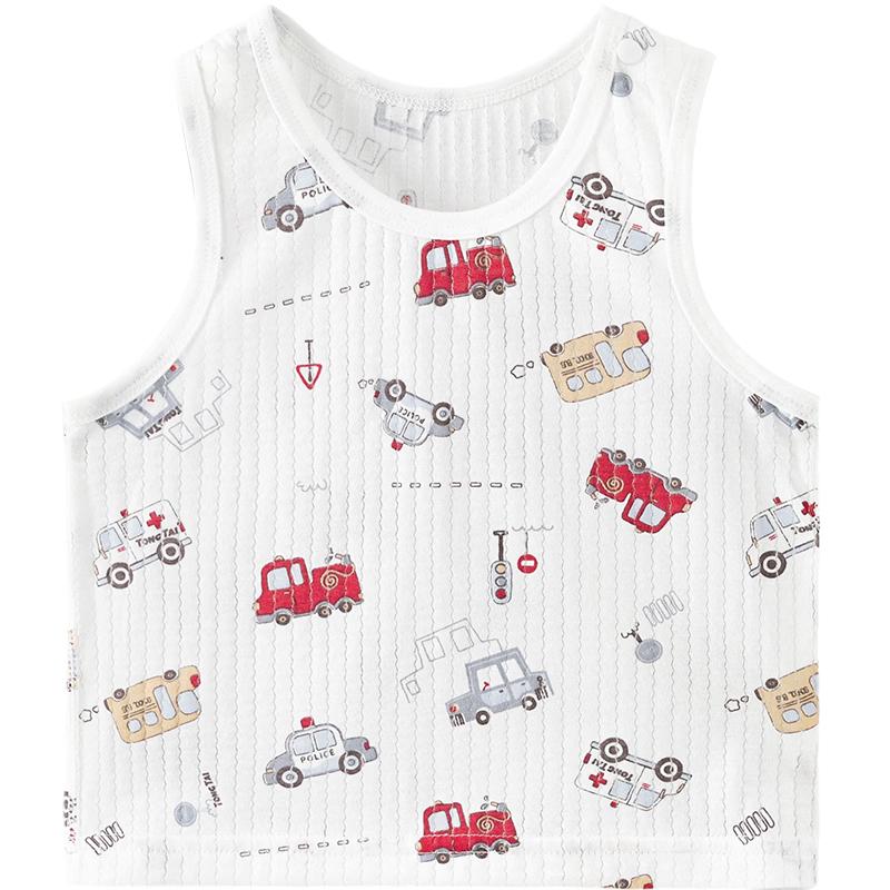 TONGTAI Baby Pure Cotton Sleeveless Vest 73cm
