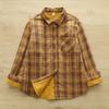 Women's Stylish Long-Sleeve Quilted Plaid Shirt - Warm, Padded Base Layer for Autumn/Winter