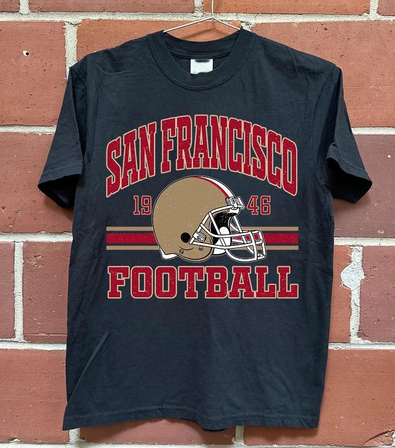 San Francisco Football Graphic T-Shirt Vintage Unisex Sports Fan Shirt Est 1946