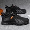 New Men's Mesh Breathable Sneakers Non-slip Low-top Lace-up Running Shoes