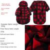 Neue Weihnachten Hund Kleidung Verdickt Plaid Mit Kapuze Mittlere und Große Hunde Haustier Zwei Fuß Sweatshirt