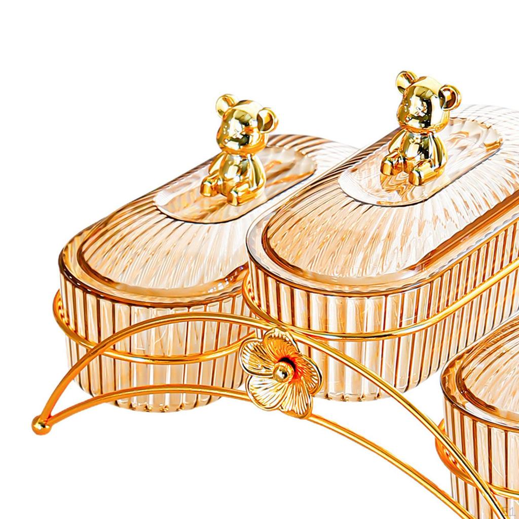 Appetizer Tray for Dried Fruits, Divided Serving Dish Kitchen and Living Room