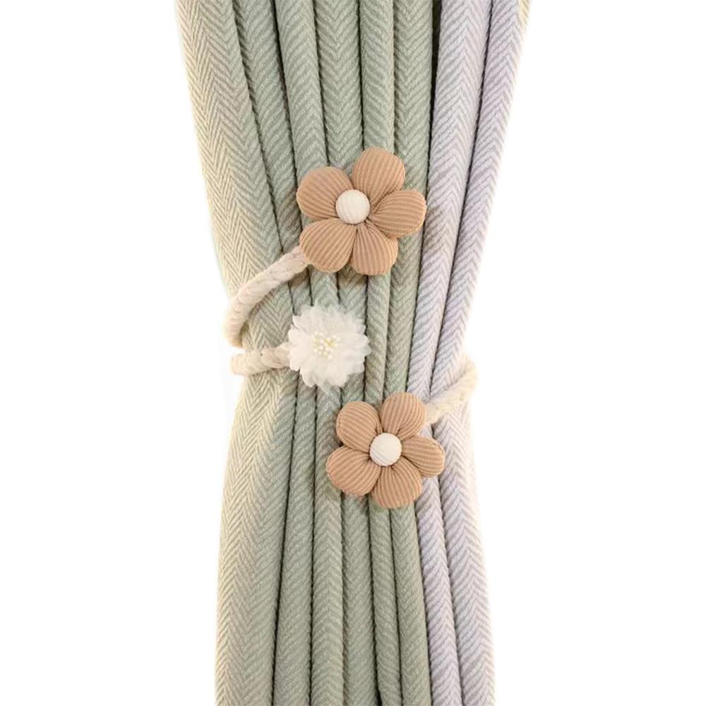 

Витой подхват для штор Ручная работа Веревочные держатели для штор в виде ветки дерева Домашний декор кофейный