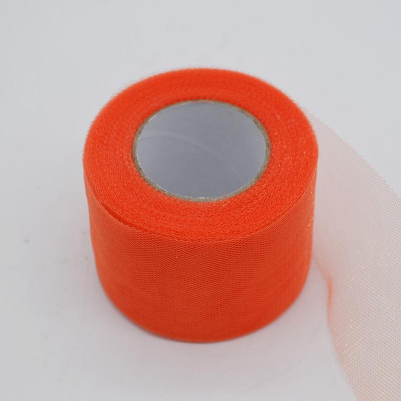22m/lot 2" 5cm Shiny Tulle Roll Spool Fabric Tutu Skirt Chair Sash Bow Table Runner  Wedding Baby Shower Party Decorations